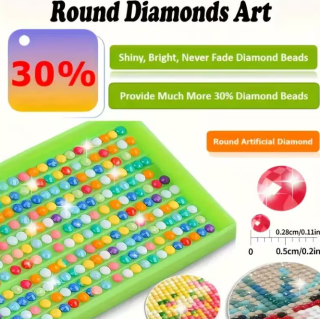 Preview: Diamond Painting Traumhafter blauer Pfau